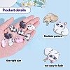 42Pcs 7 Colors Alloy Enamel Pendants ENAM-SZ0003-31-3