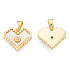 Natural Freshwater Shell Charms KK-N233-414-1