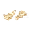 Eco-Friendly Brass Micro Pave Cubic Zirconia Pendants KK-I698-36G-4