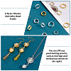   96Pcs 8 Styles Tibetan Style Alloy Bead Frame Sets TIBEB-PH0005-19-4