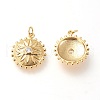 Brass Pendants X-ZIRC-L098-026G-2
