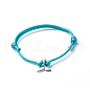 Whale Tail Charm Bracelet BJEW-PH01472-04-1