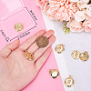 Beebeecraft 6Pcs Brass Locket Pendants KK-BBC0015-49-3