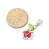 Star Alloy & Glass Pendant Decorations HJEW-JM03274-02-4
