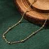 304 Stainless Steel Satellite Chain Necklaces X-NJEW-L173-012-G-1