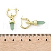 Natural Mixed Stone Hoop Earrings EJEW-P306-01G-7