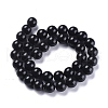 Natural Black Stone Beads Strands G-I288-A02-10mm-2