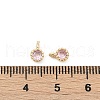 Brass Pave Cubic Zirconia Pendants KK-H204-03KCG-04-3