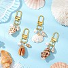 Natural Shell Pendant Decorations HJEW-JM03000-1