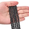 Synthetic Black Stone Beads Strands G-G088-6mm-5