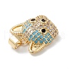 Brass Micro Pave Cubic Zirconia Pendants KK-M240-10-5