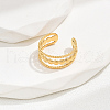 Stainless Steel Fashion Open Cuff Ring for Women CU6656-1