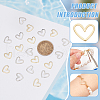 BENECREAT 30Pcs 2 Colors Brass Linking Rings KK-BC0012-49-4