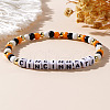 Bohemian Style Word Cincinnati Acrylic & Glass Seed Beads Stretch Bracelets LV5217-1