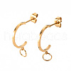 304 Stainless Steel Stud Earring Findings STAS-S116-269G-1