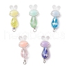 Electroplate Glass Pendants PALLOY-JF03726-1