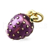 Brass with Enamel Charms KK-Q066-01I-G-2