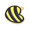 Bees Theme Alloy Enamel Pandants FIND-M083-06I-G-2