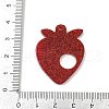 Acrylic Strawberry Pendants OACR-R090-01-3