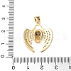 Brass Micro Pave Cubic Zirconia Pendants KK-A252-12G-3