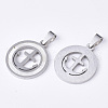 201 Stainless Steel Pendants STAS-N089-72P-2