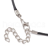 Natural Apatite & Glass Seed Beads Pendant Necklaces NJEW-MZ00050-02-5