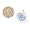 Acrylic Shell Pendants PALLOY-JF03854-2