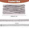 Rectangle Plastic Beaded Trimming DIY-WH0656-36A-2