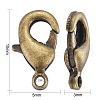 Brass Lobster Claw Clasps X-KK-901-AB-NF-4