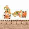 Thanksgiving Day Alloy Enamel Pendants ENAM-V002-02H-G-3