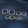 4 Pcs Simple Sterling Silver Hoop Earrings IV9151-2-2