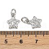 Brass Micro Pave Cubic Zirconia Pendants KK-D375-34P-3