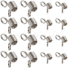 SUNNYCLUE 60Pcs 2 Styles Stainless Steel Spring Bead Clamps for Beading Jewelry Making FIND-SC0009-62-1