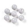 Opaque Solid Color Glass Beads GLAA-N007-10mm-A08-1