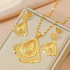 Brass Pendant Necklaces & Earrings Sets FS-WG55EFA-05-1