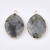 Natural Labradorite Pendants G-S344-83A-2