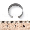 Non-Tarnish 304 Stainless Steel Cuff Rings X-STAS-T045-22A-P-2