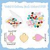 Unicraftale 48Pcs 8 Colors Alloy Enamel Charms ENAM-UN0001-07-4