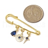 Evil Eye Iron Safety Pin Kilt Pins JEWB-BR00164-02-3