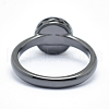 Electroplate Natural Druzy Agate Crystal Finger Rings RJEW-I054-03B-RS-3