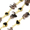 Handmade Brass Heart Link Chains CHC-L053-03G-1