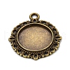 Zinc Alloy Pendant Settings for Cabochon & Rhinestone KHDZ-PALLOY-A15290-AB-1