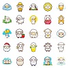 50Pcs Cartoon Sheep Paper Sticker STIC-C012-10-5