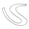 304 Stainless Steel Cable Chains for Necklace Making X-STAS-P045-03P-3