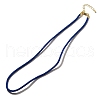 Nylon Milan Cord Necklace Making MAK-M028-01G-08-1