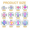 48Pcs 12 Style 201 Stainless Steel Filigree Pendants STAS-BY0001-21-4