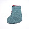 Bear Cloth Hanging Christmas Stocking HJEW-SZC0004-20-2