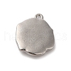 304 Stainless Steel Pendants STAS-D049-03A-2