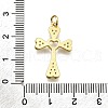 Brass Micro Pave Cubic Zirconia Pendants KK-Z100-35G-01-3