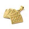 PVD Vacuum Plating 304 Stainless Steel Pendants STAS-B069-23G-2